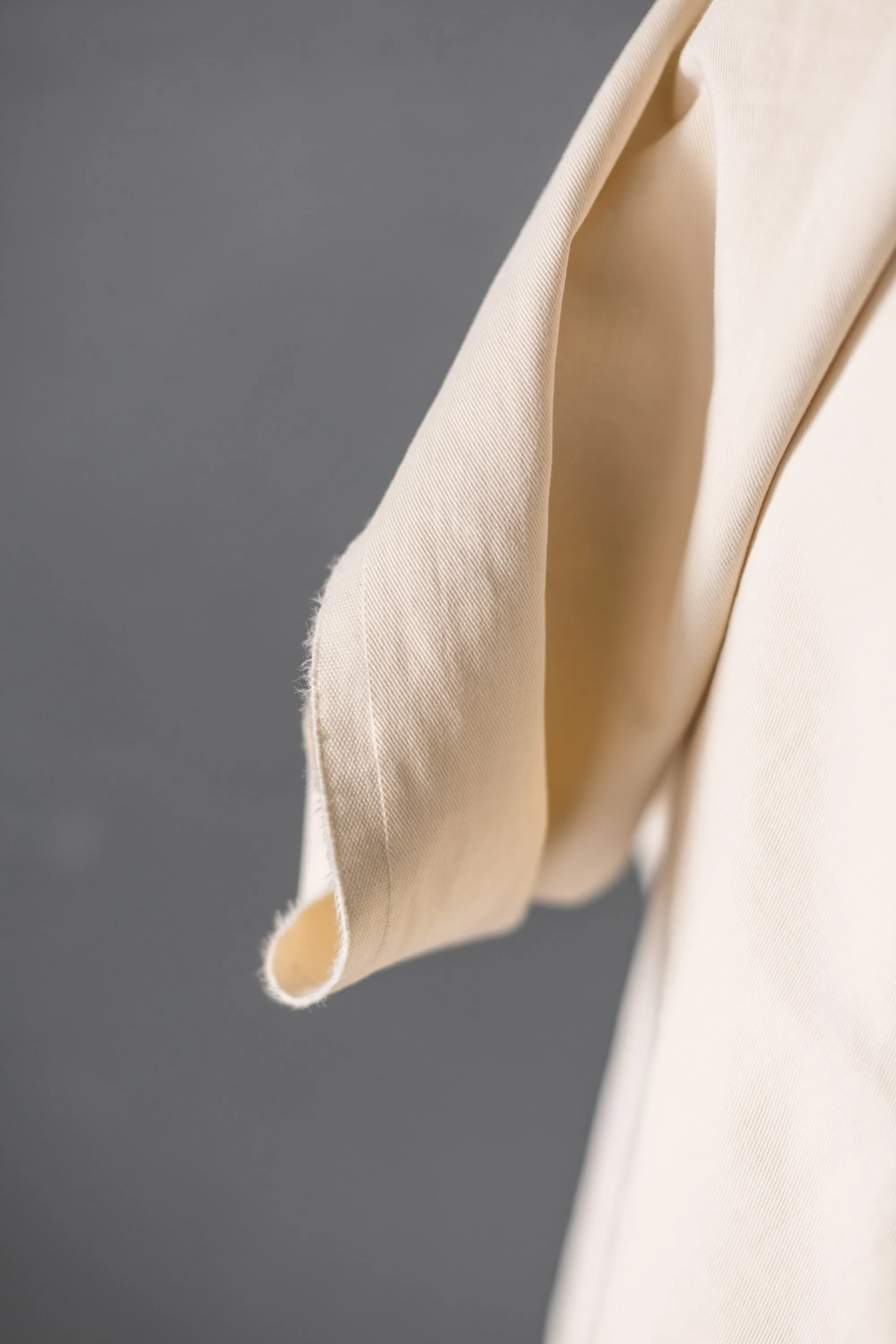 Organic Cotton Sanded Twill -  Ecru