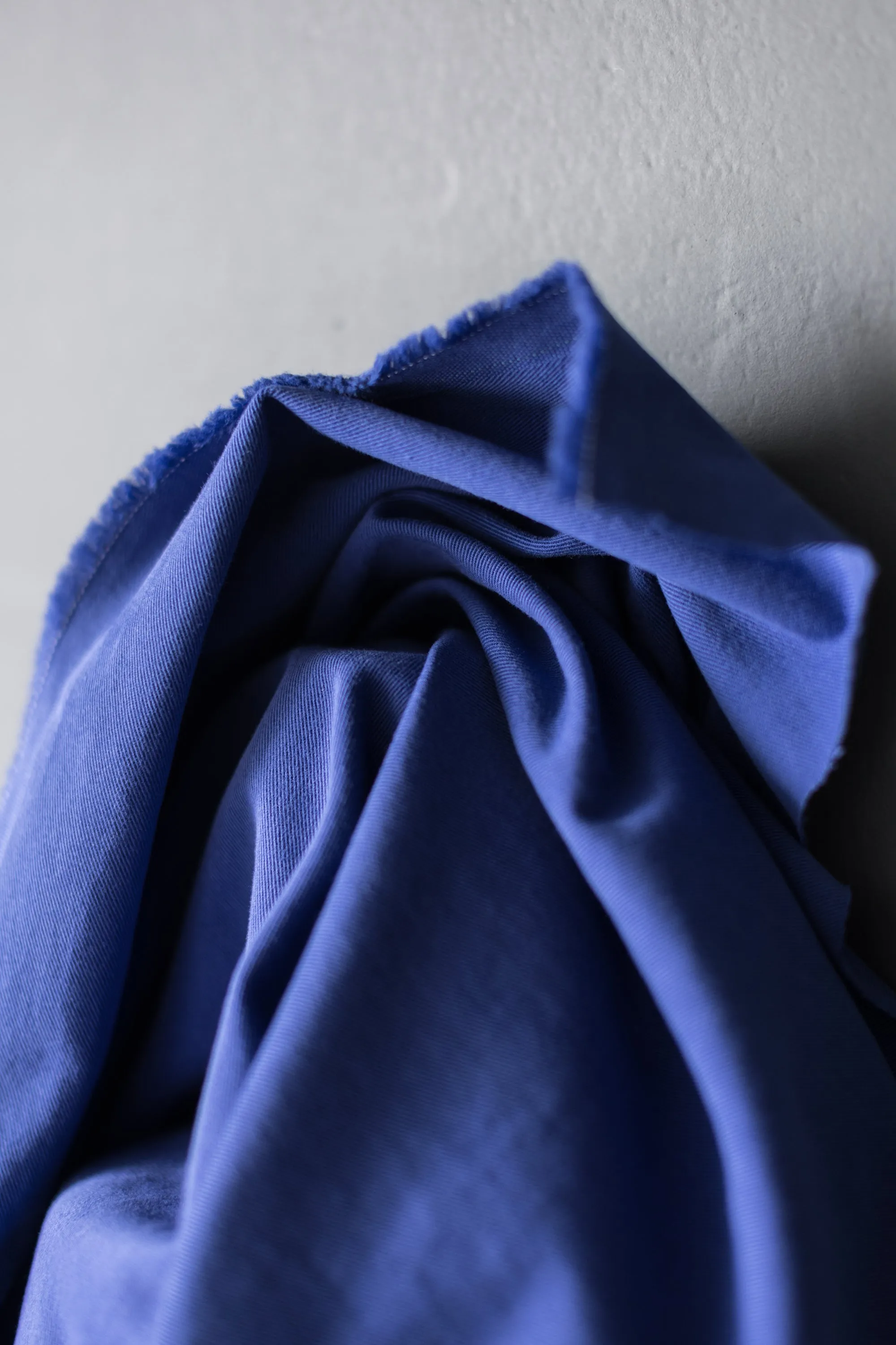 Organic Cotton Sanded Twill - Prussian Blue