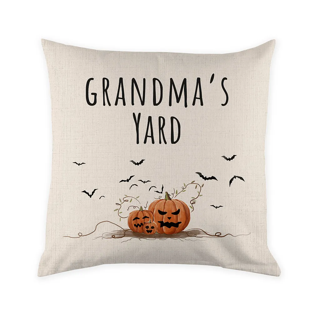 Personalised Halloween Pumpkin Patch Cushion Cover