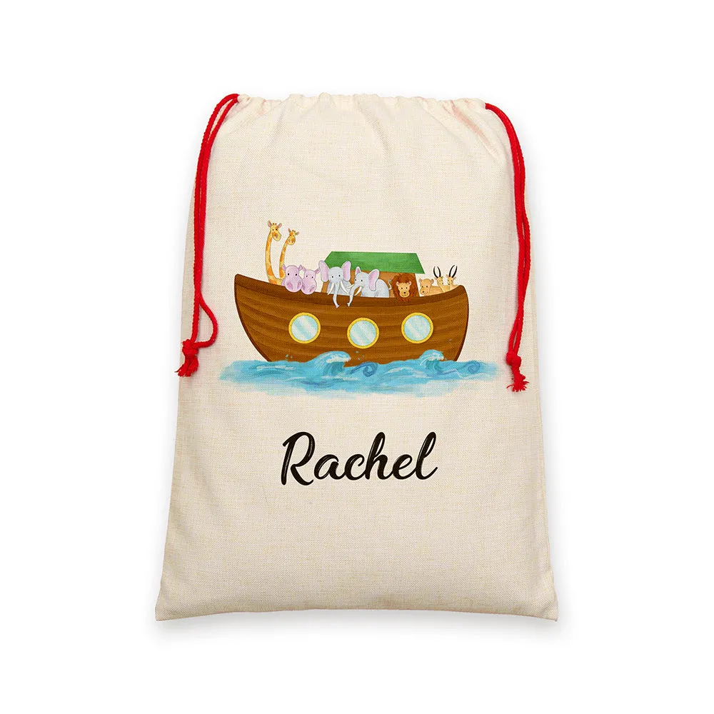 Personalised Noah's Ark Christmas Sack