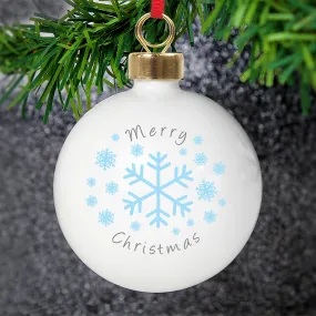 Personalised Snowflakes Bauble