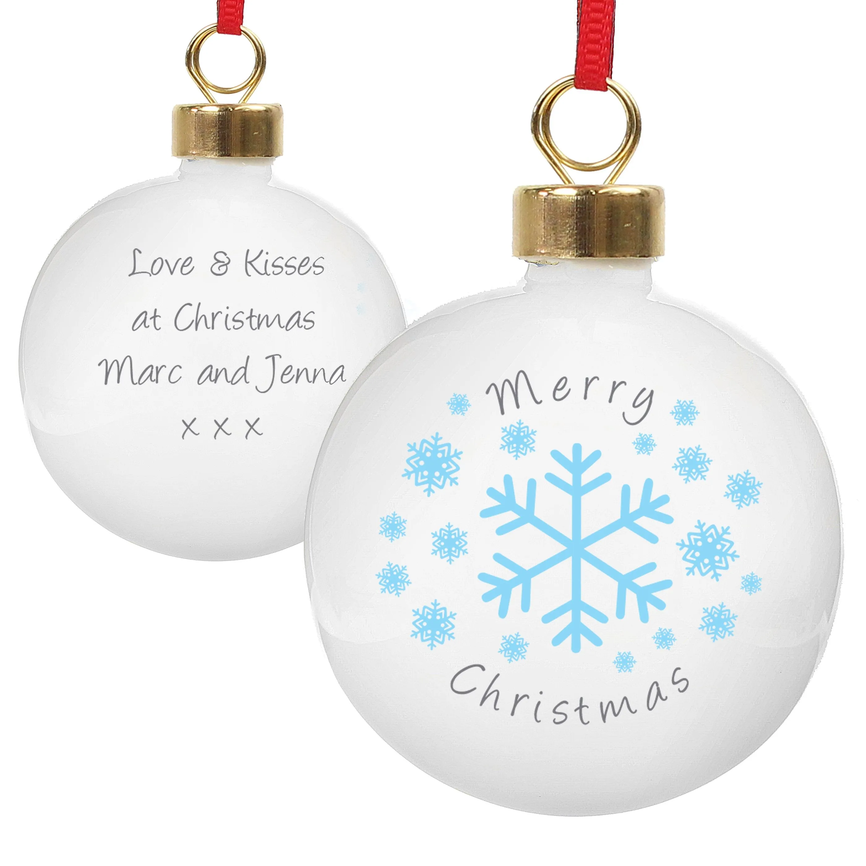 Personalised Snowflakes Bauble