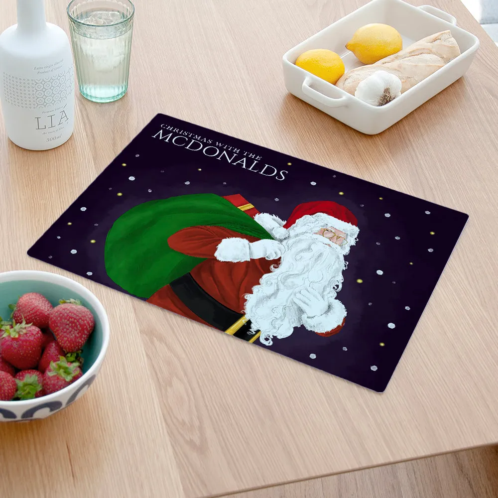 Personalised Traditional Santa Chopping Board