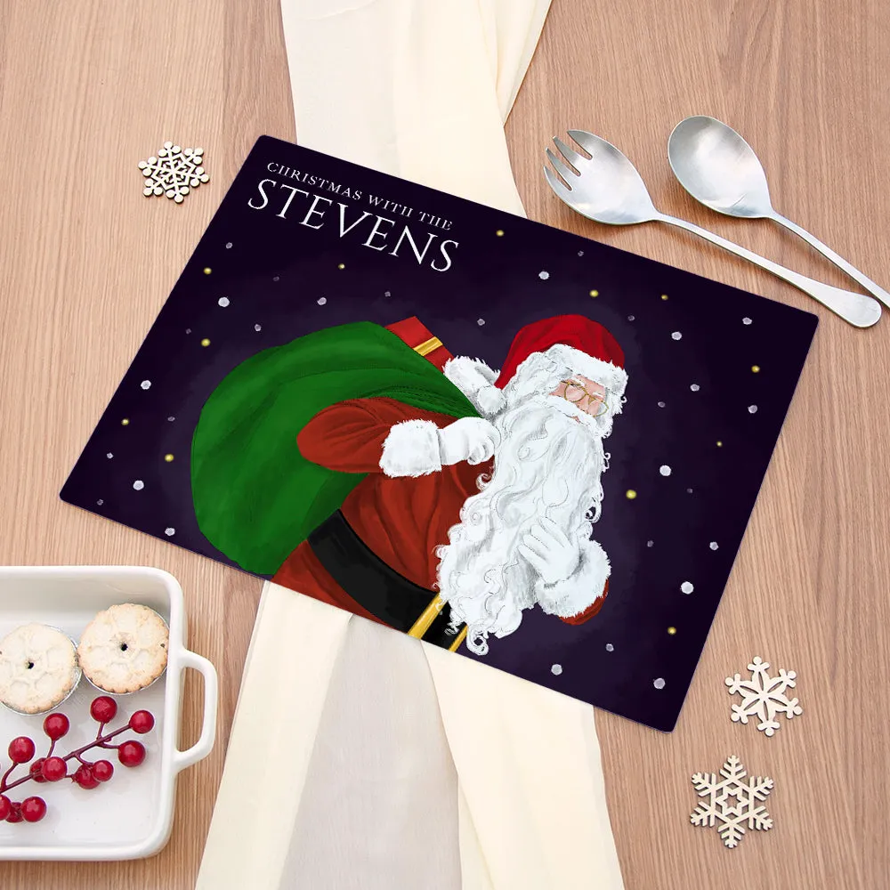 Personalised Traditional Santa Chopping Board