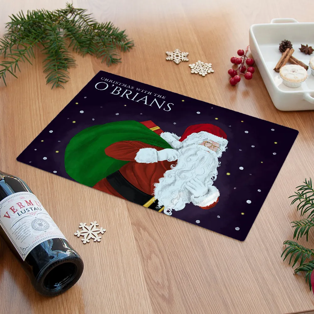 Personalised Traditional Santa Chopping Board