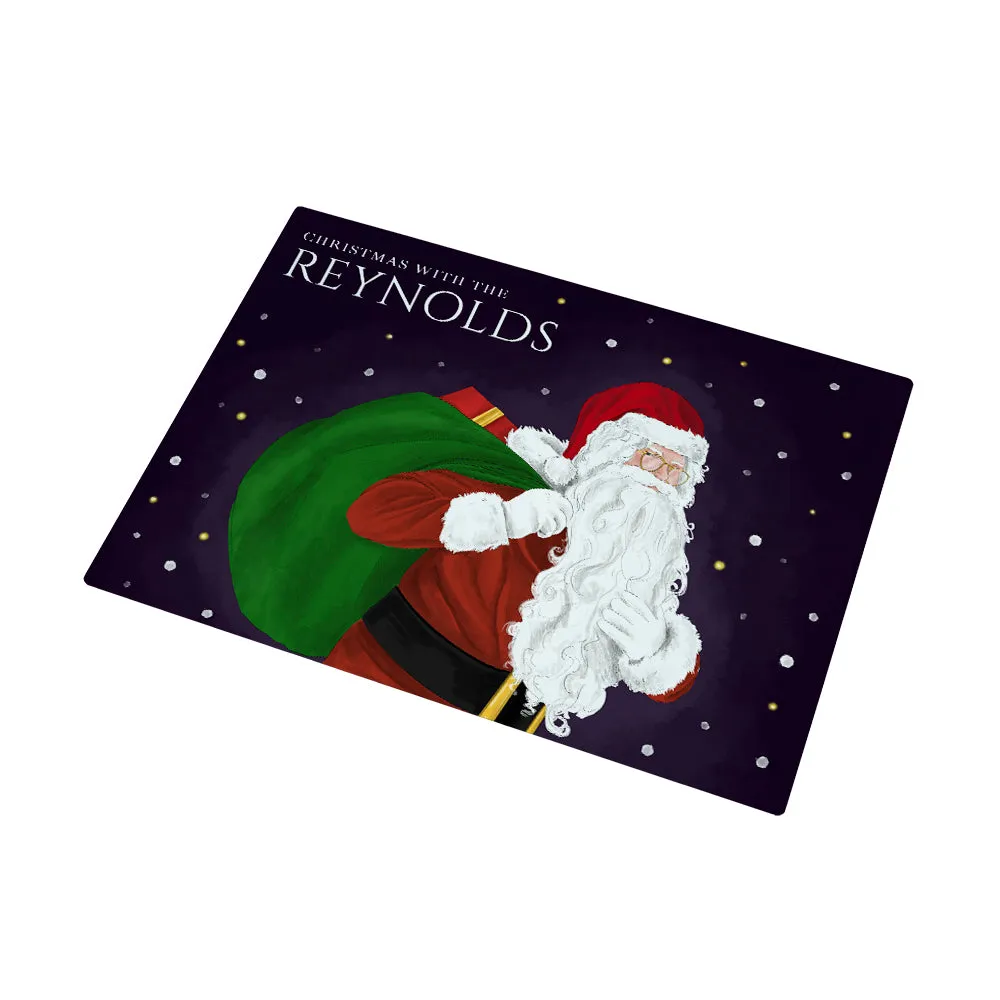 Personalised Traditional Santa Chopping Board