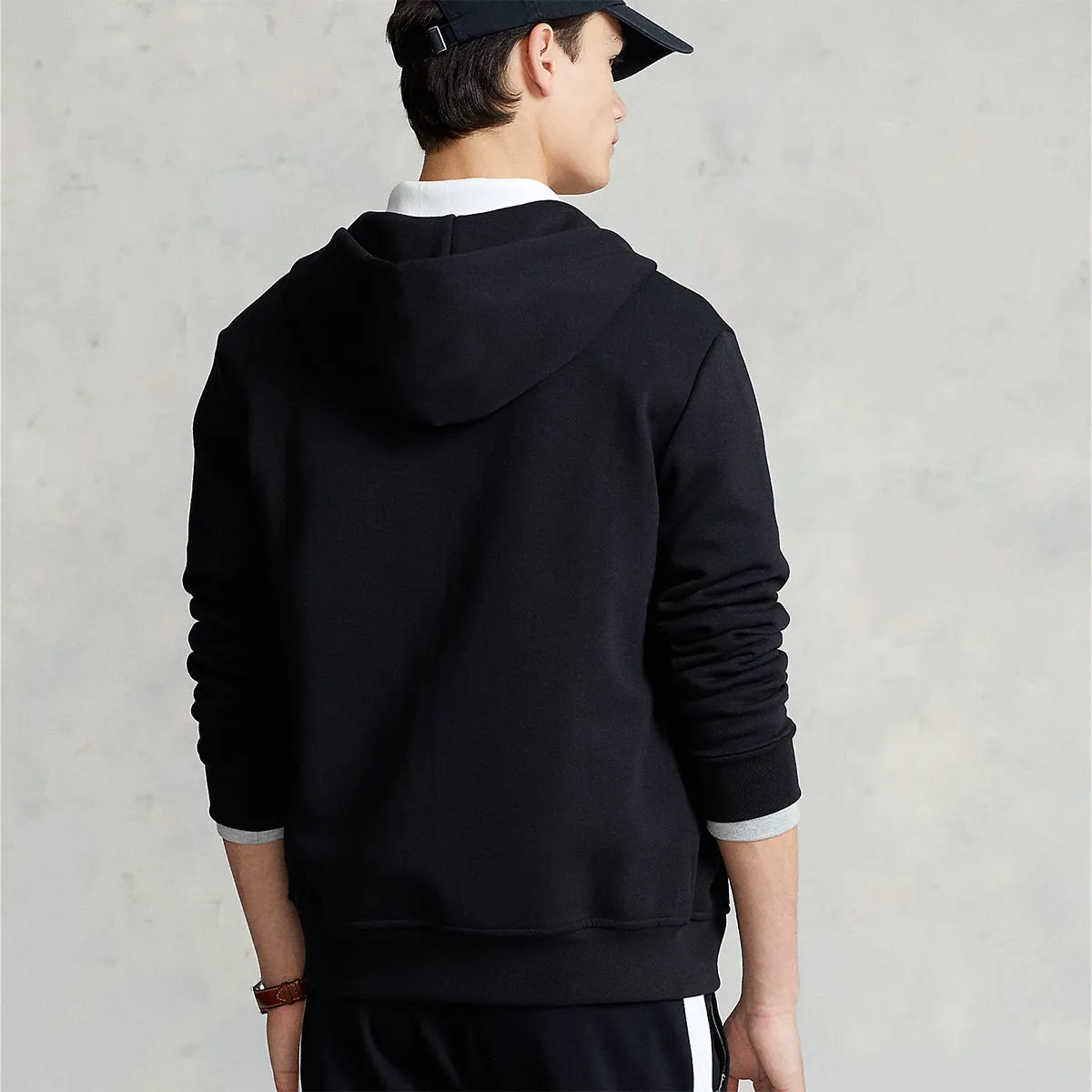 Polo Ralph Lauren - Double Knit Full Zip Hoodie in Black