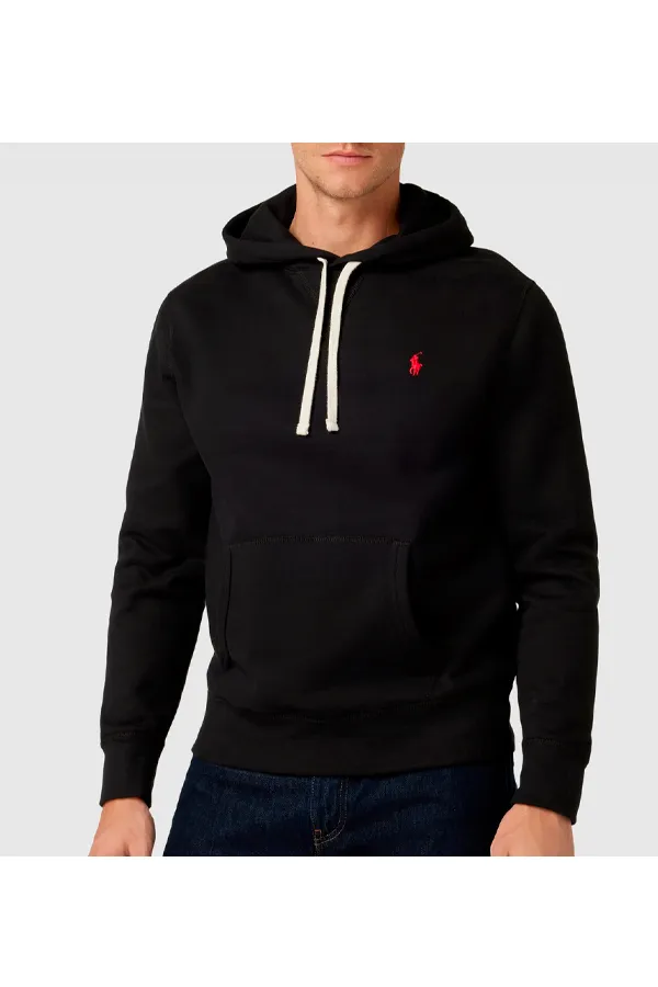 Ralph Lauren Fleece Knit Hoodie Black