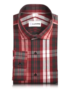 Red Grey Checks Shirt