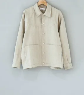 Royce Hill ‘Paneled Snap Jacket’ (Natural Linen Twill)