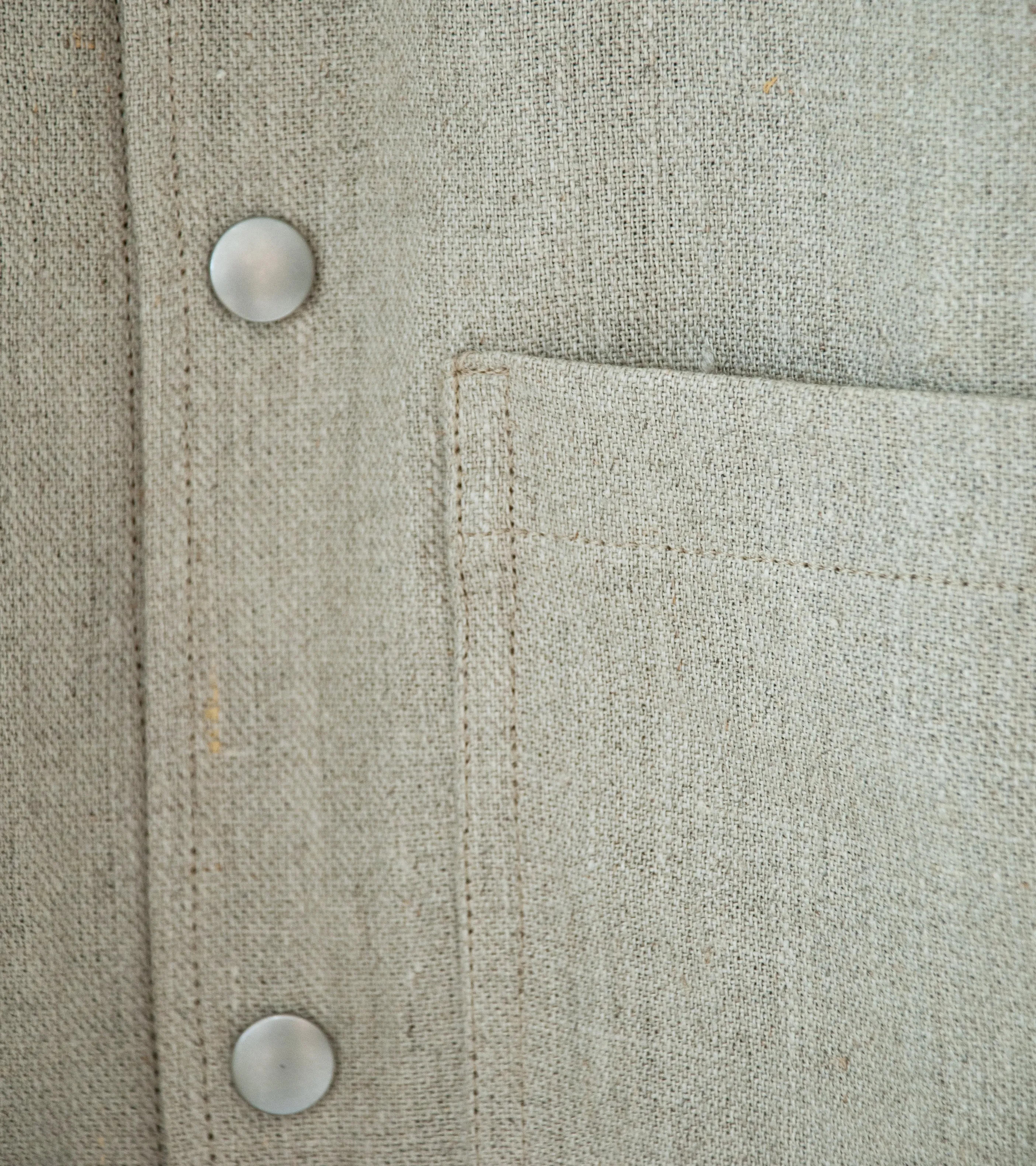 Royce Hill ‘Paneled Snap Jacket’ (Natural Linen Twill)