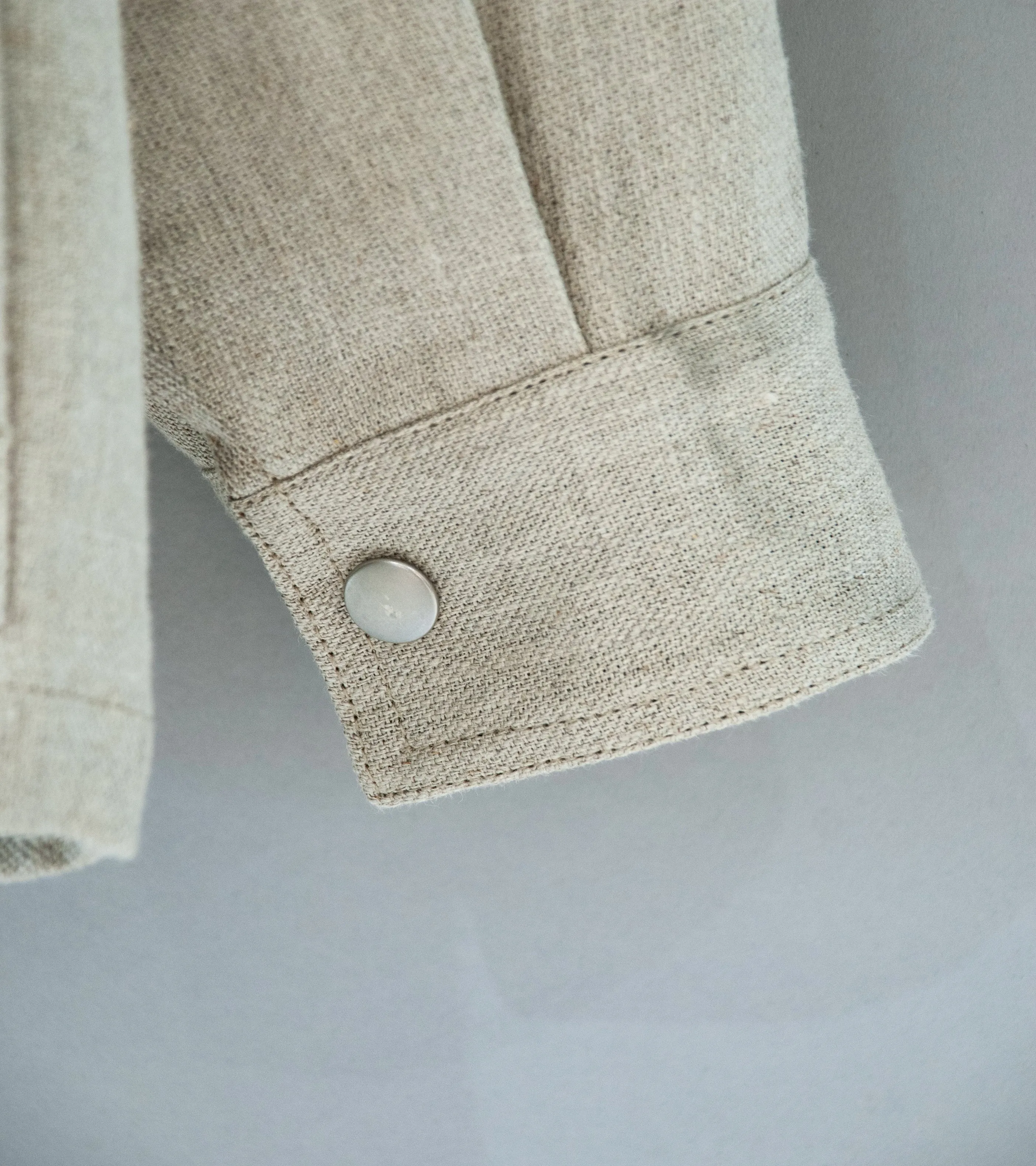 Royce Hill ‘Paneled Snap Jacket’ (Natural Linen Twill)