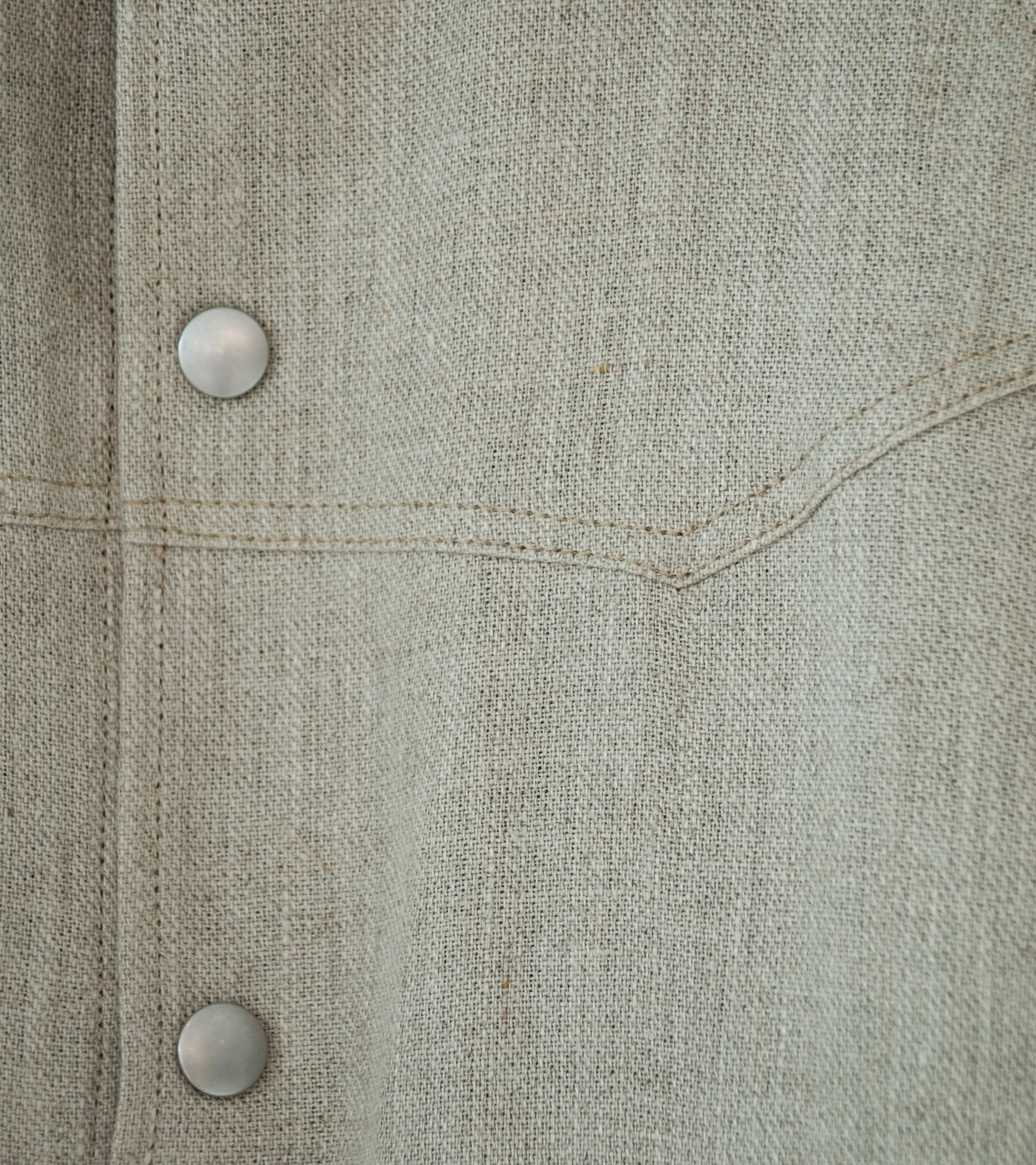 Royce Hill ‘Paneled Snap Jacket’ (Natural Linen Twill)