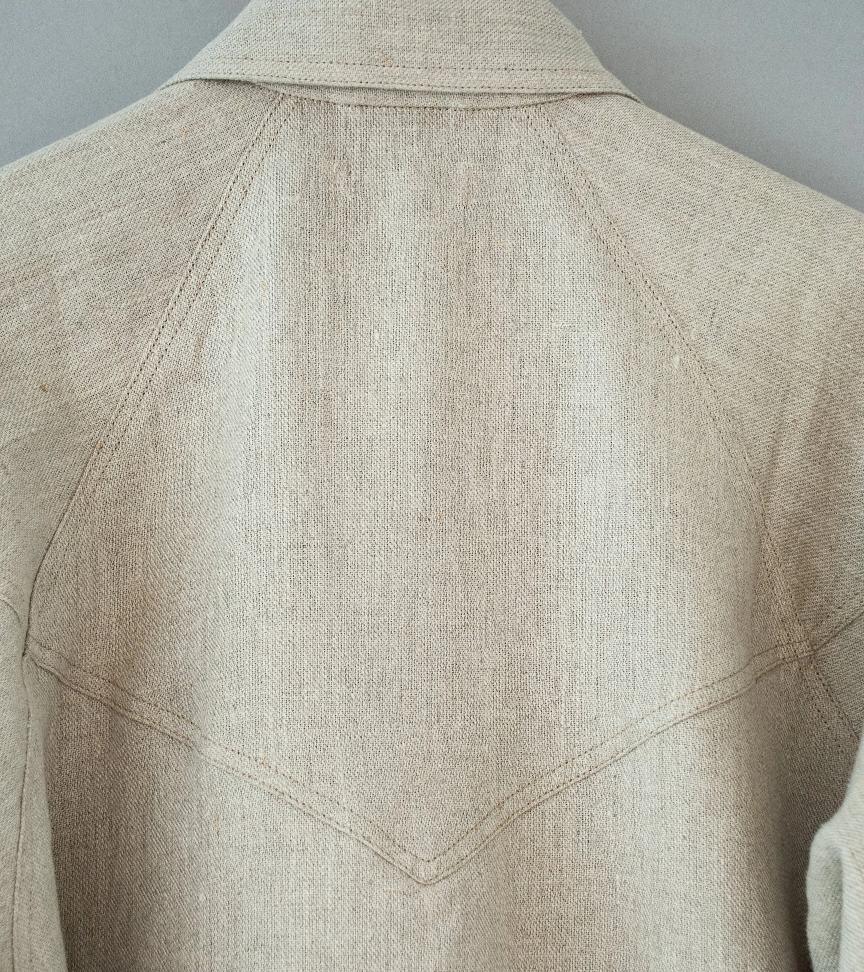 Royce Hill ‘Paneled Snap Jacket’ (Natural Linen Twill)