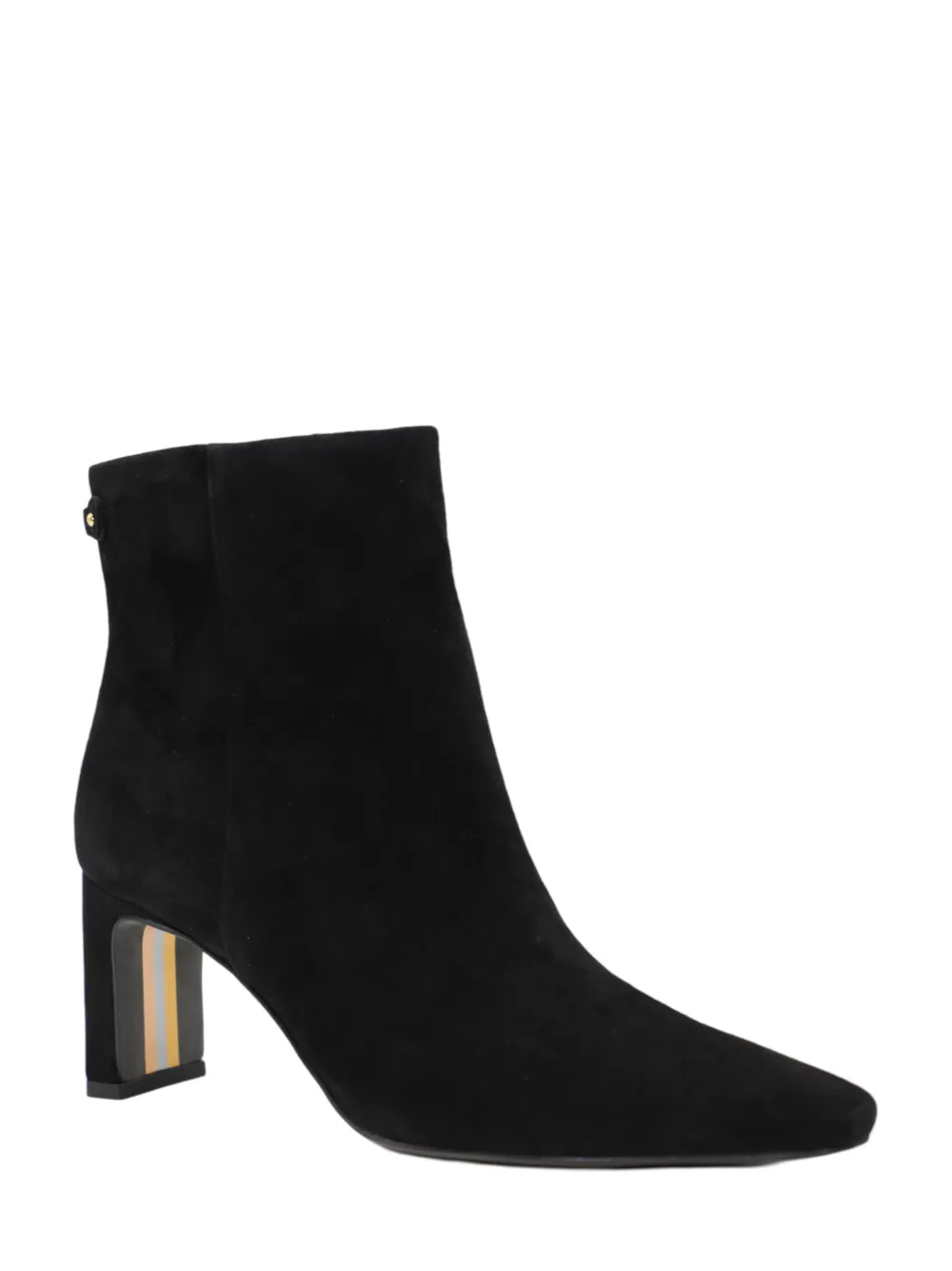 Sam Edelman Saige Suede Heeled Bootie in Black