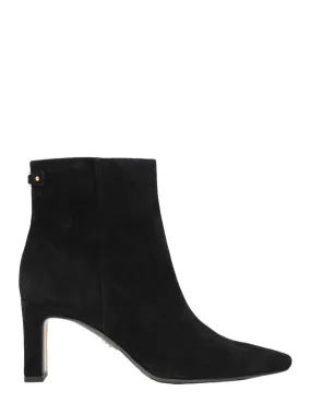 Sam Edelman Saige Suede Heeled Bootie in Black