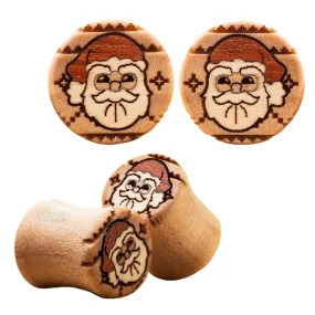 Santa Sweater Wood Inlay Plugs