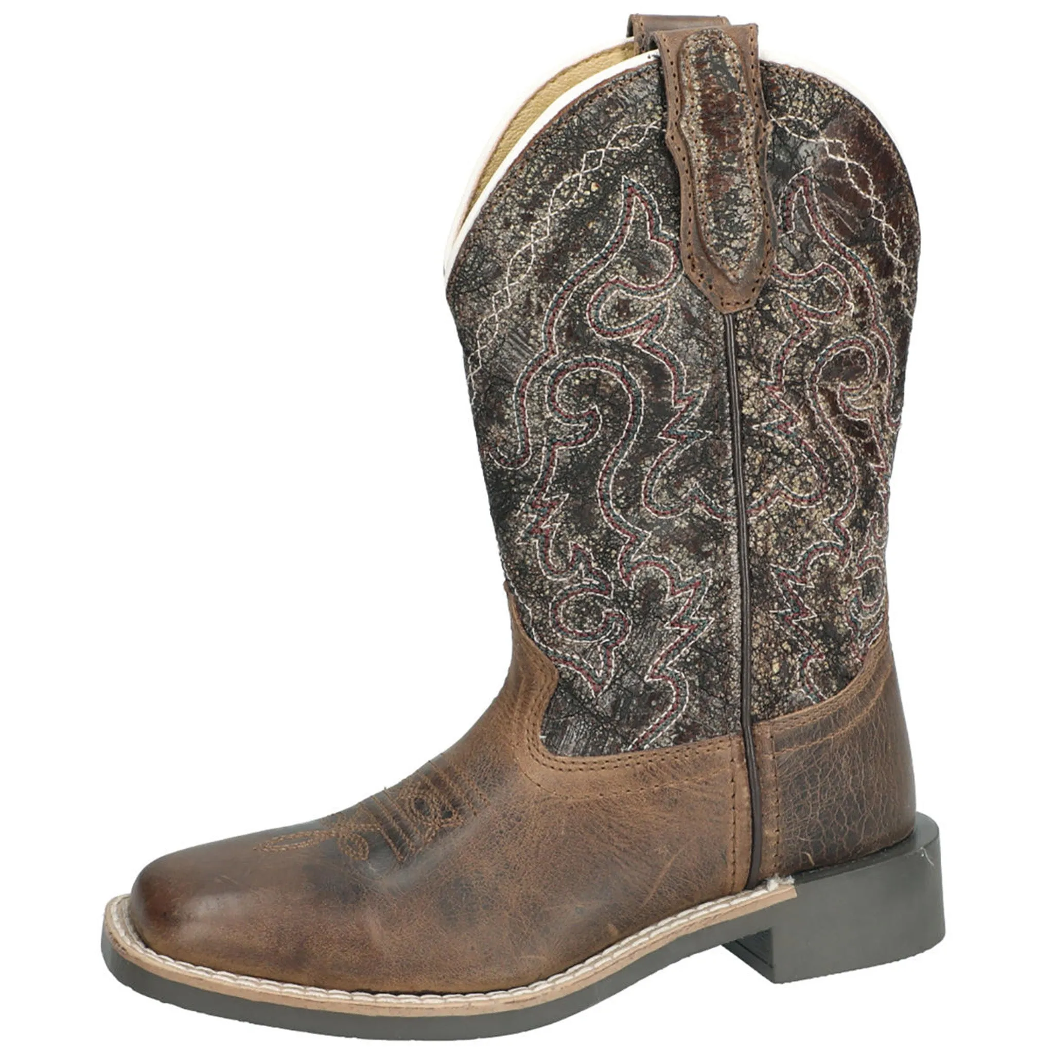 Smoky Mountain Kid's Odessa Brown & Brown Square Toe