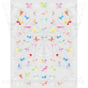 Spring Nail Art Butterflies Nail Stickers