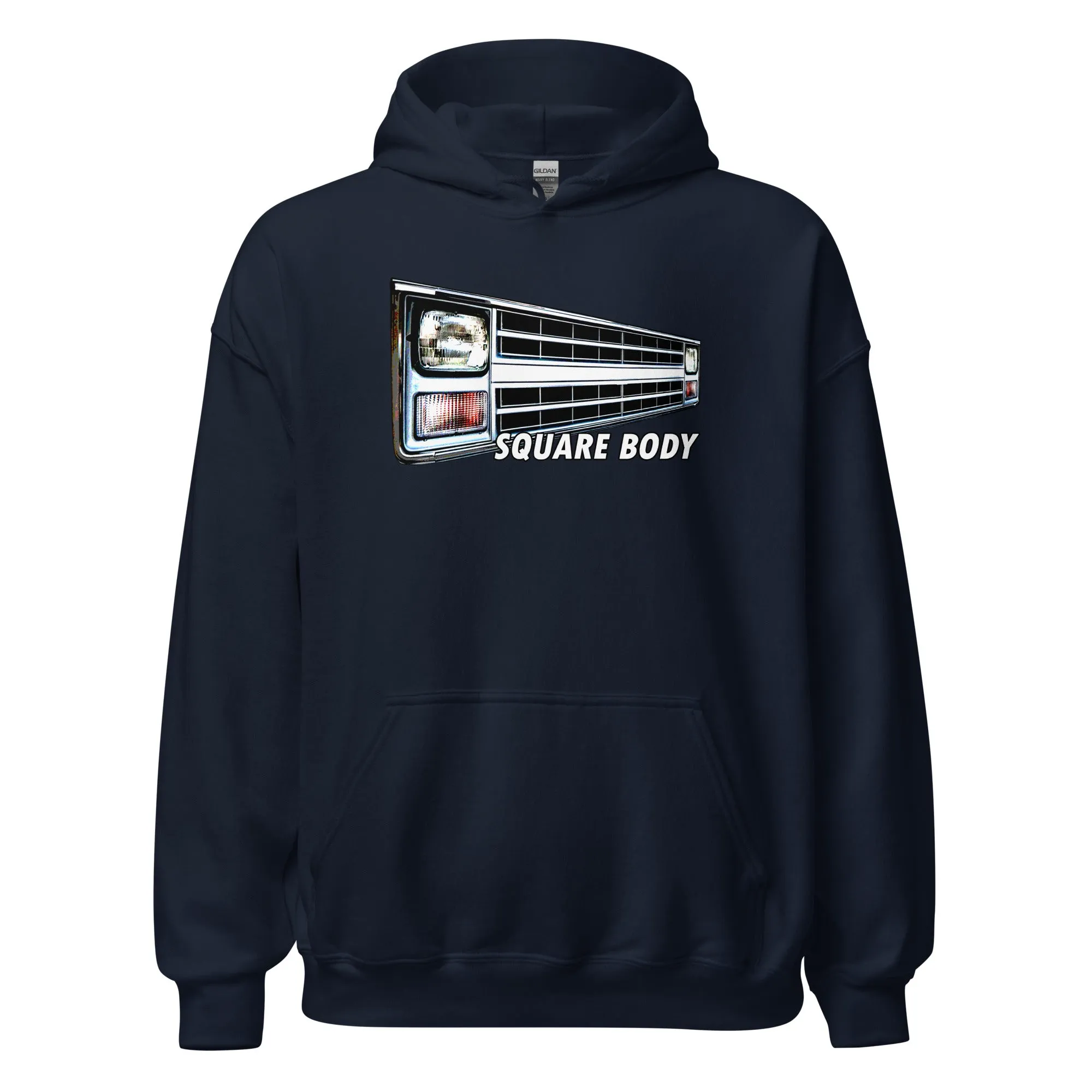 Square Body Truck 80s Angled Grille Hoodie Sweatshirt