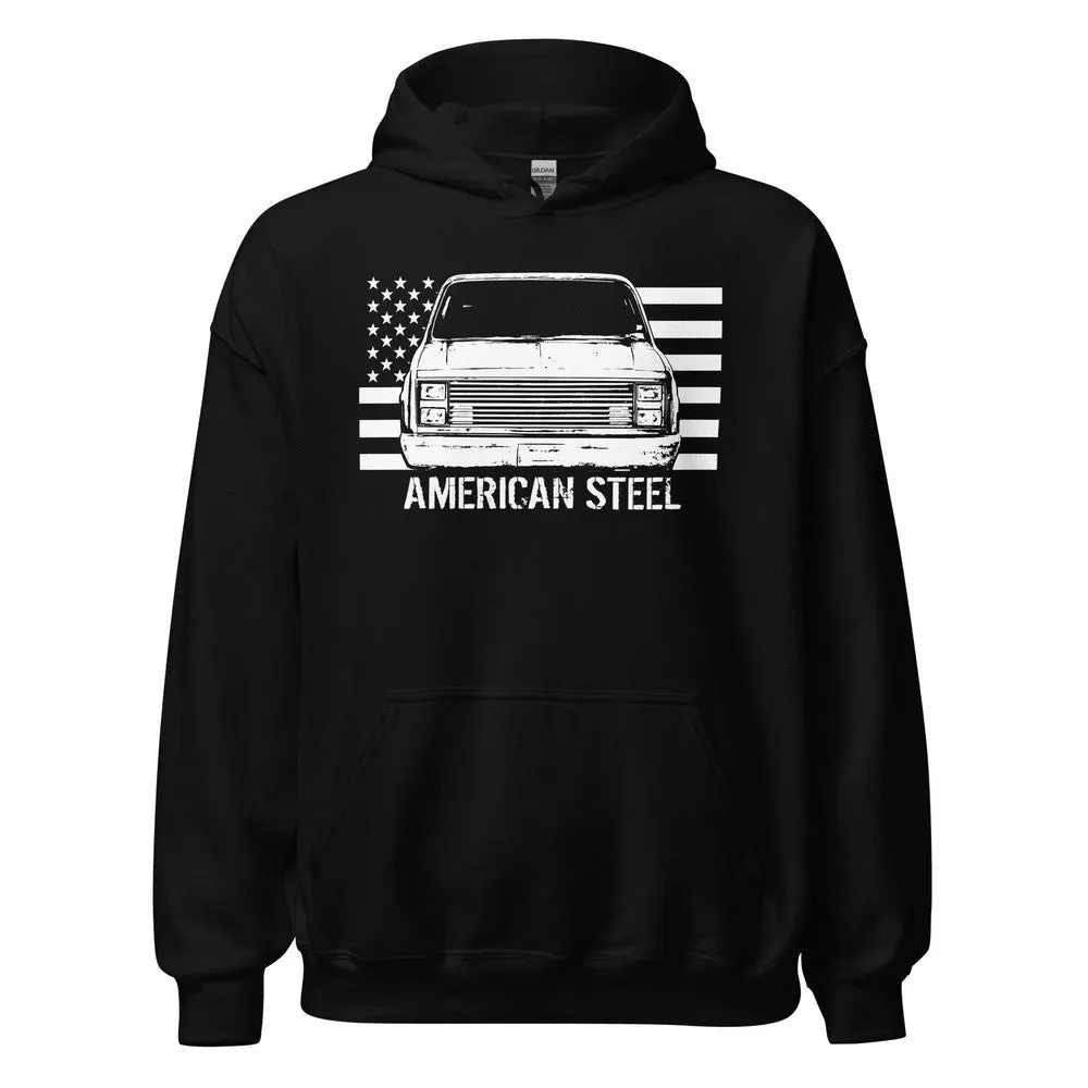 Square Body Truck Hoodie, American Steel Squarebody Sweatshirt