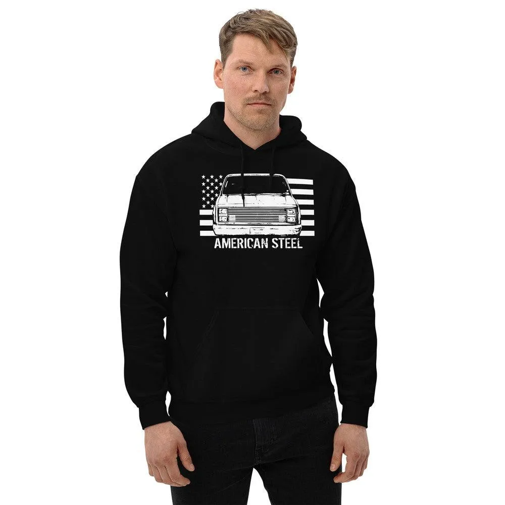 Square Body Truck Hoodie, American Steel Squarebody Sweatshirt