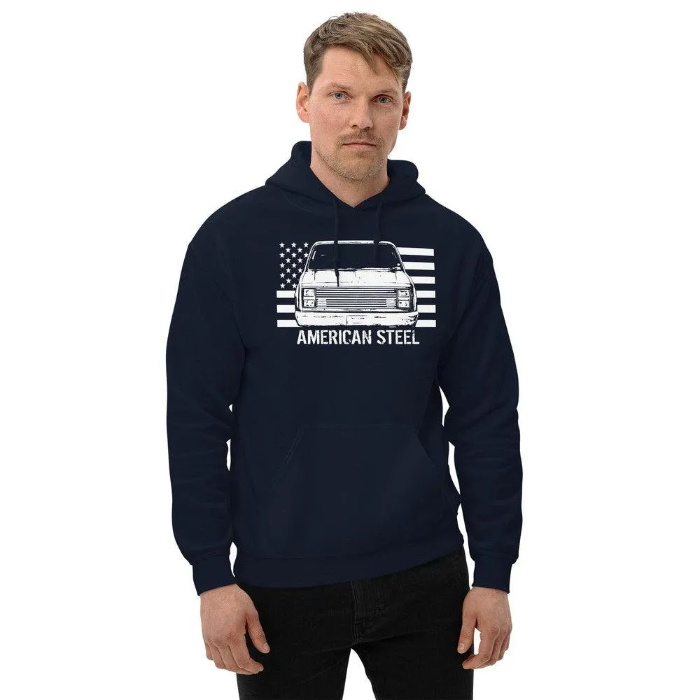 Square Body Truck Hoodie, American Steel Squarebody Sweatshirt