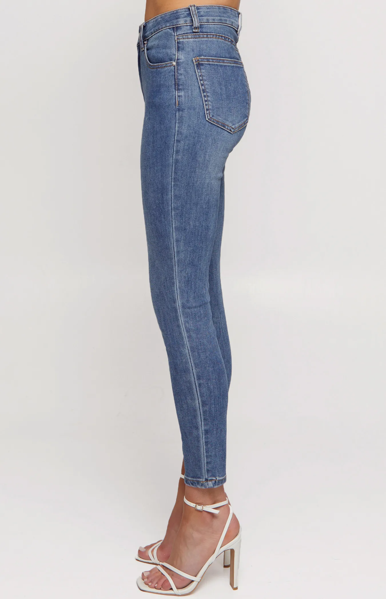 Stretch High Waisted Skinny Jeans (SDM117)