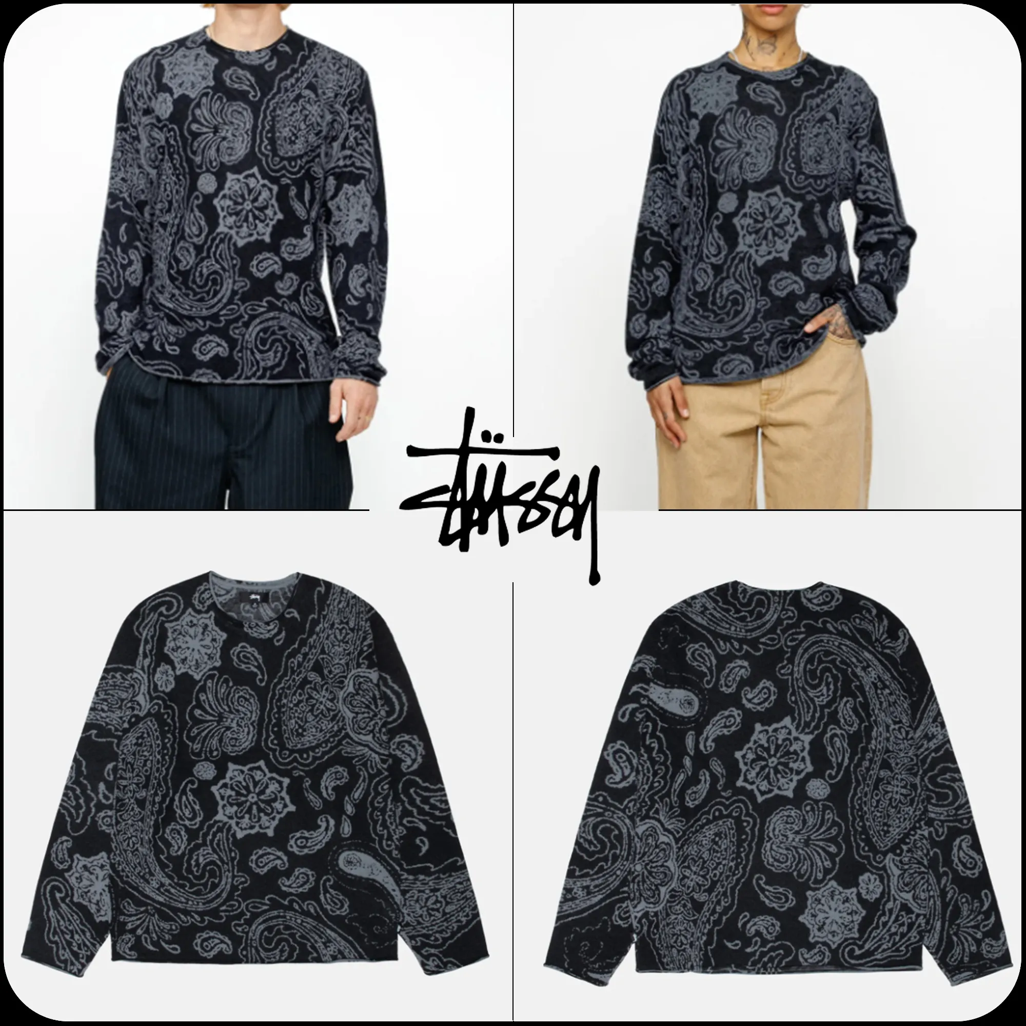 STUSSY  |[STUSSY]★PAISLEY SWEATER