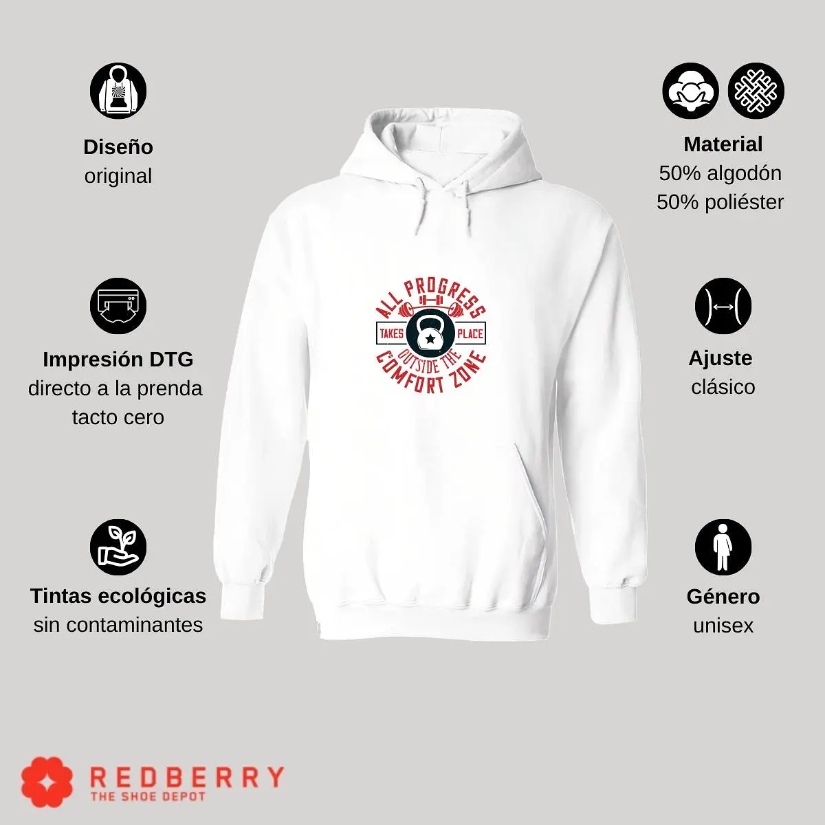 Sudadera Hombre  Hoodie Fitness Gym Ejercicio 003