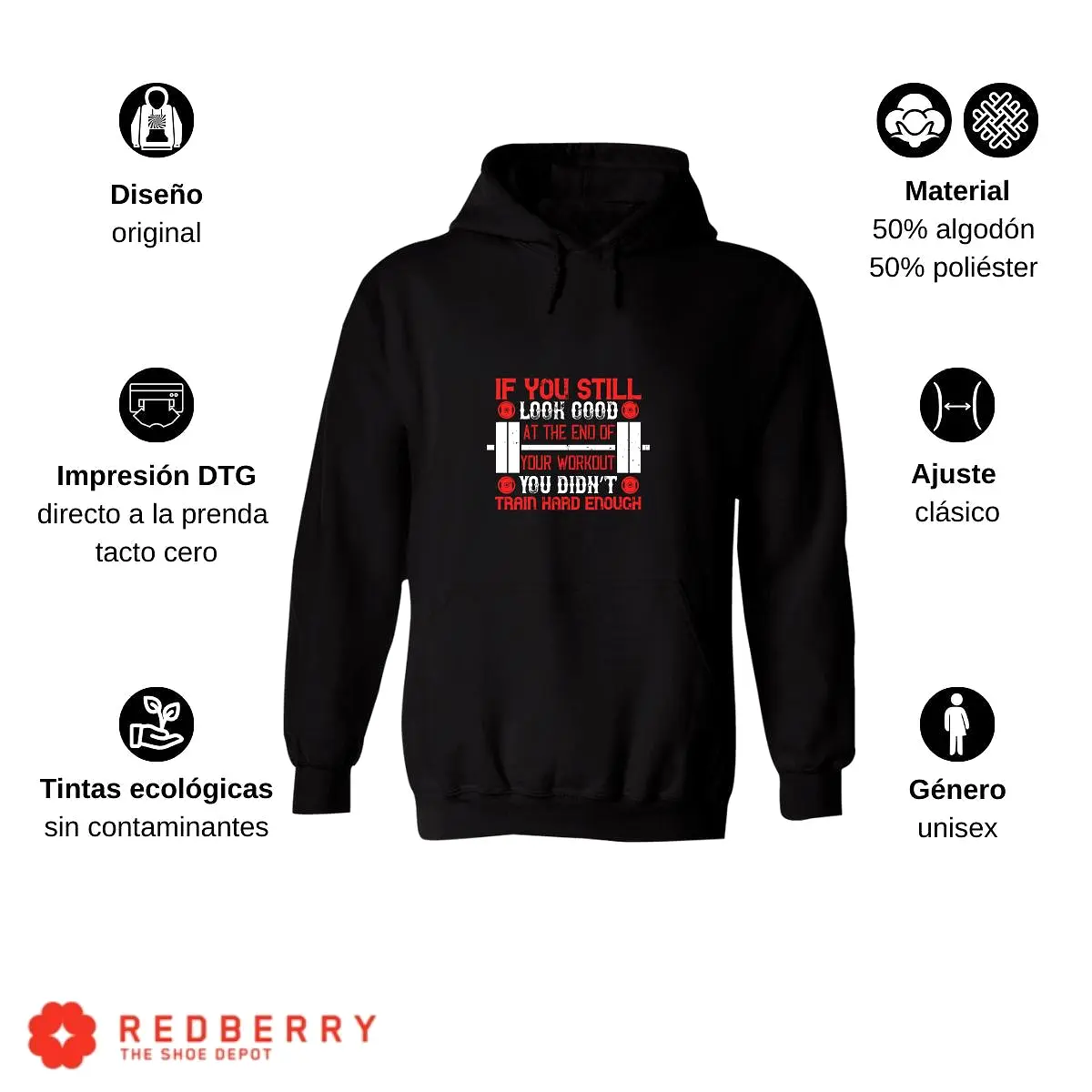 Sudadera Hombre  Hoodie Fitness Gym Ejercicio 014