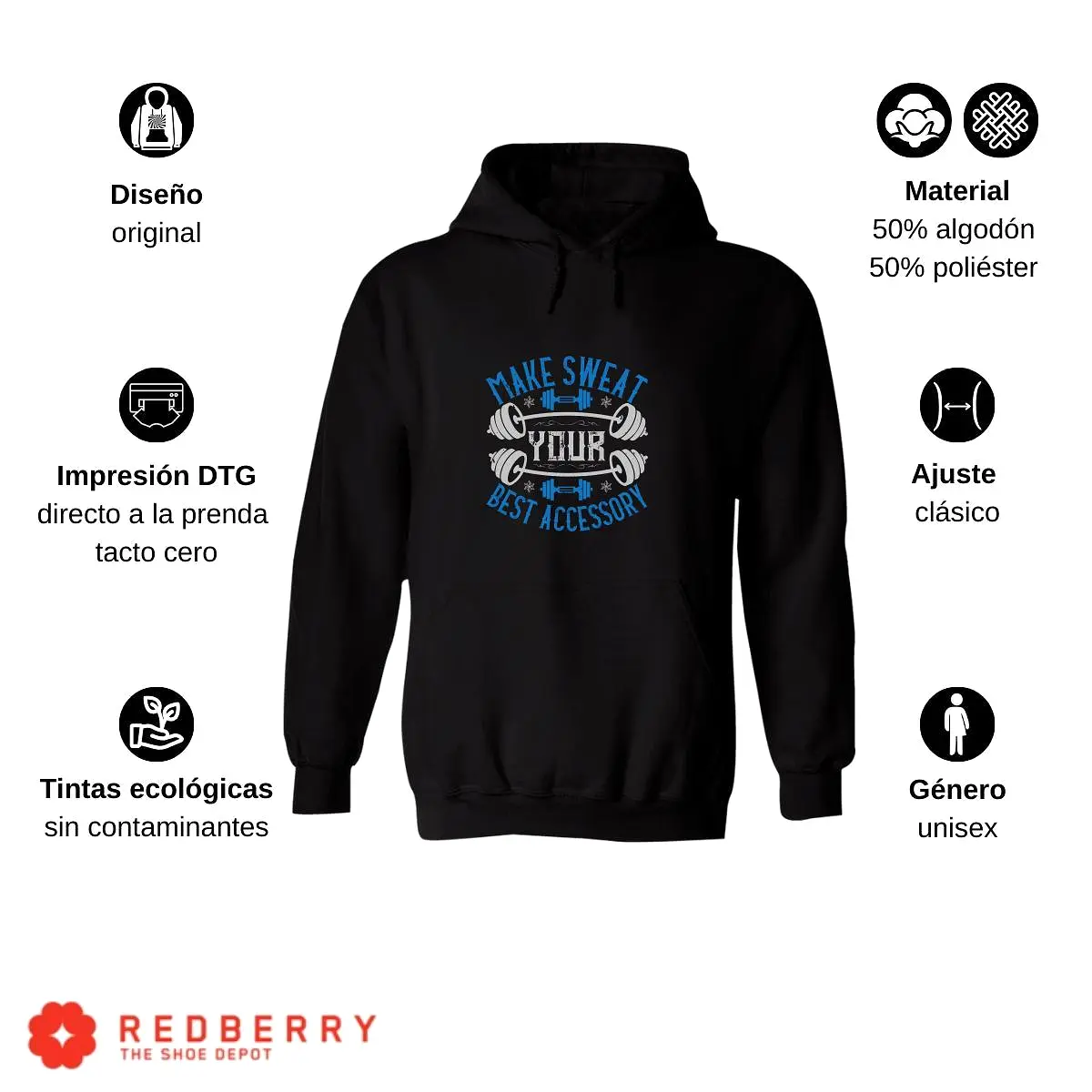 Sudadera Hombre  Hoodie Fitness Gym Ejercicio 016