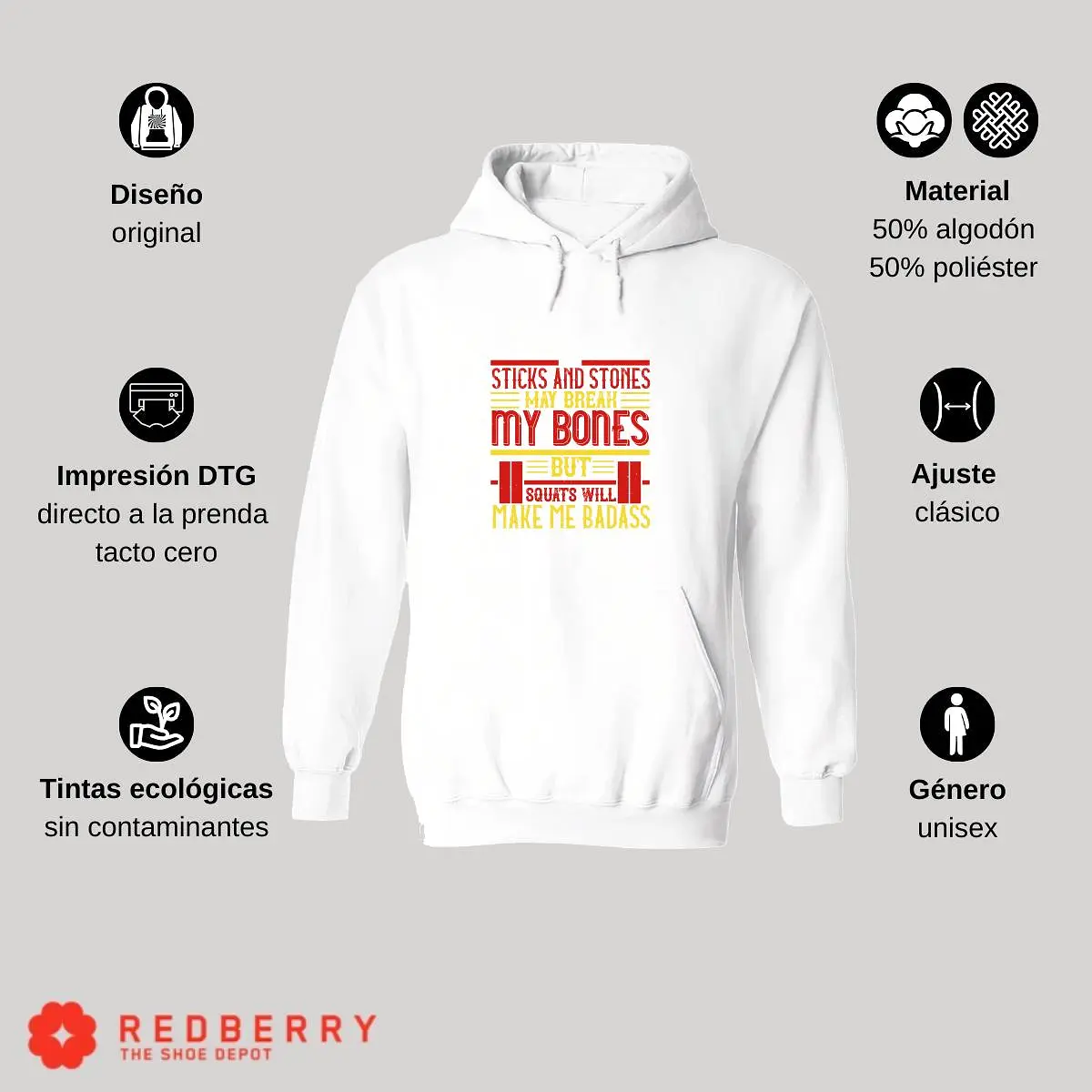 Sudadera Hombre  Hoodie Fitness Gym Ejercicio 025