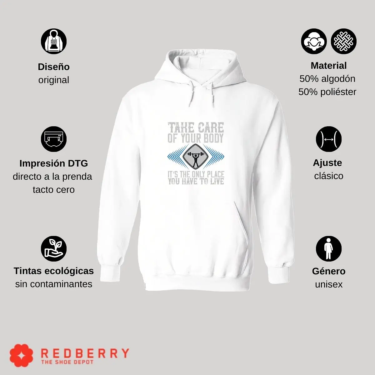 Sudadera Hombre  Hoodie Fitness Gym Ejercicio 031