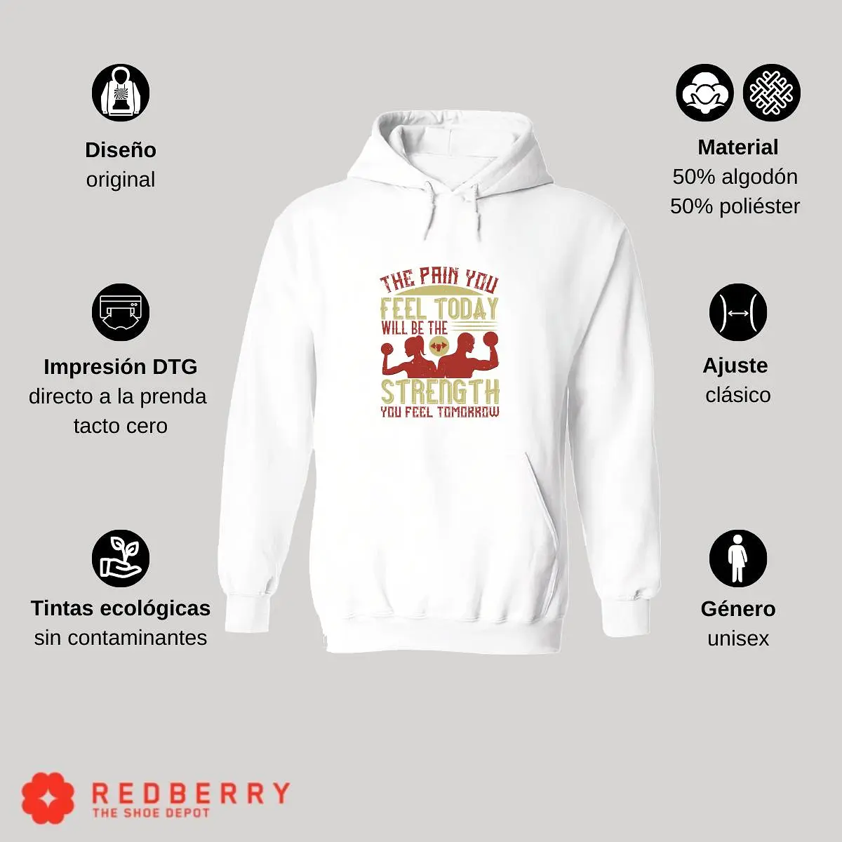 Sudadera Hombre  Hoodie Fitness Gym Ejercicio 037