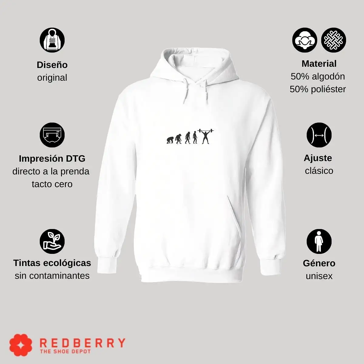 Sudadera Hombre  Hoodie Gym Ejercicio Fitness 012