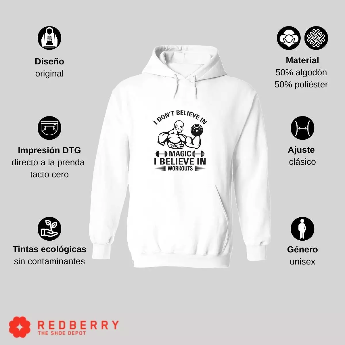 Sudadera Hombre  Hoodie Gym Ejercicio Fitness 015