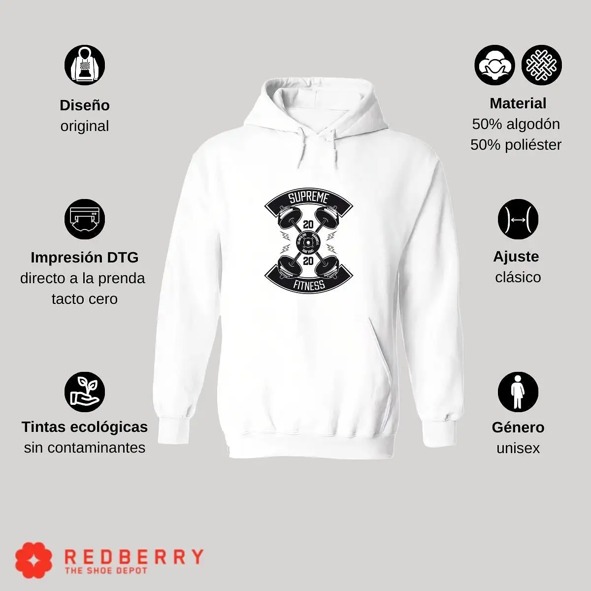 Sudadera Hombre  Hoodie Gym Ejercicio Fitness 021