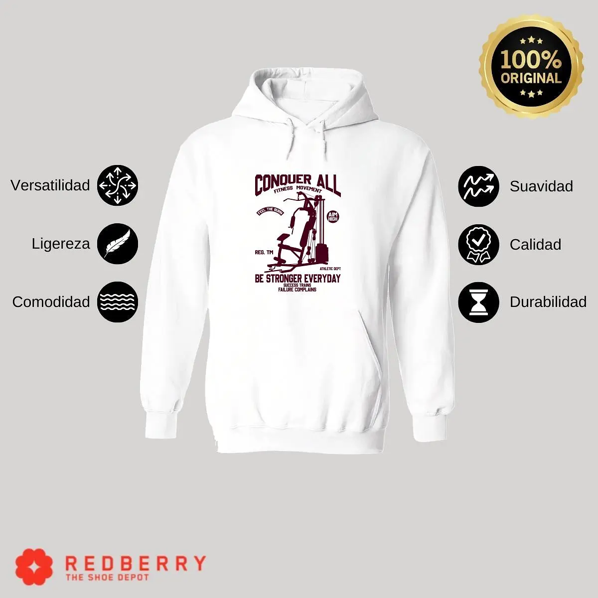 Sudadera Hombre  Hoodie Gym Ejercicio Fitness 030