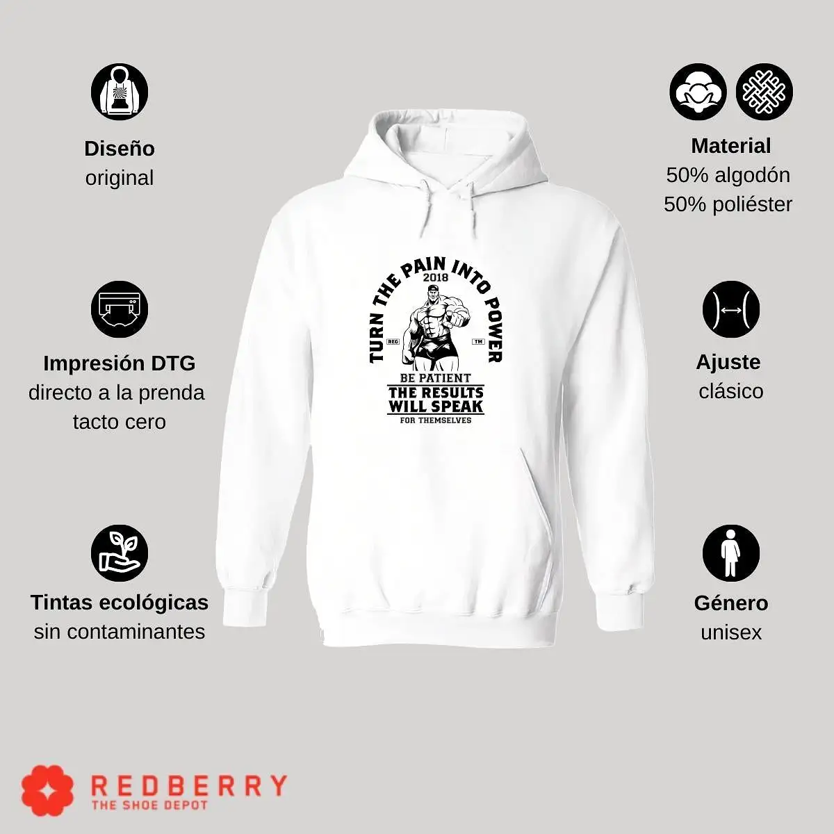 Sudadera Hombre  Hoodie Gym Ejercicio Fitness 040