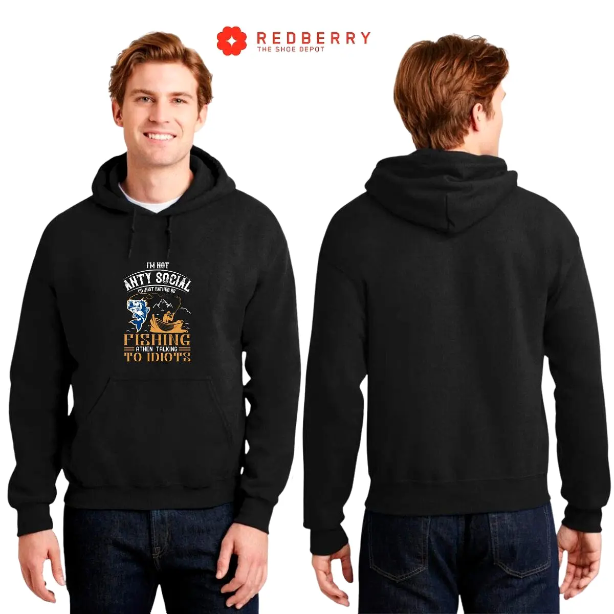 Sudadera Hombre  Hoodie Pescador Fishing Pesca 030