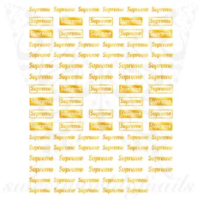 Supreme Nails Gold Nail Stickers