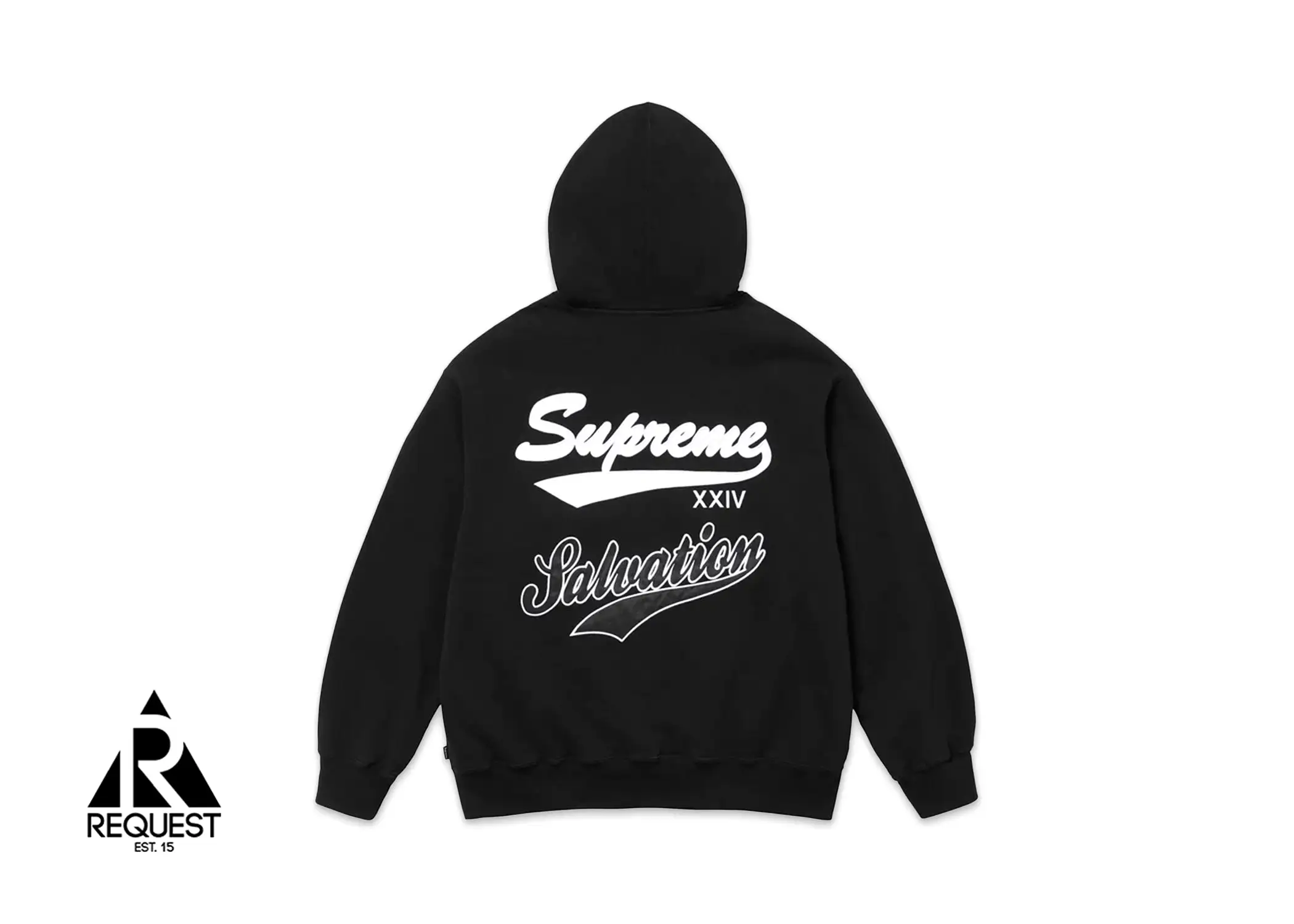 Supreme Salvation Zip Up Hooded Sweatshirt “Black”