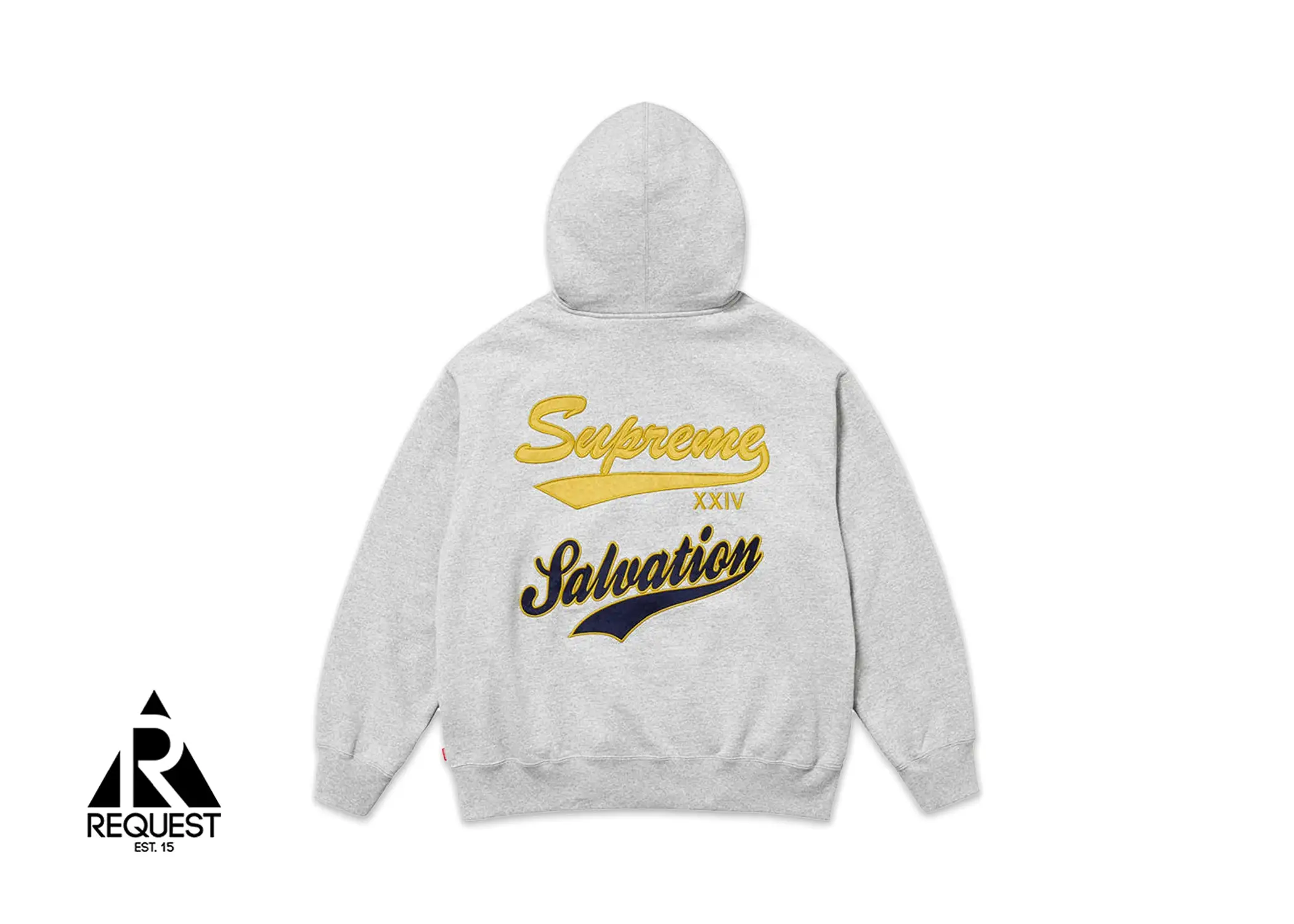 Supreme Salvation Zip Up Hooded Sweatshirt “Heather Grey”