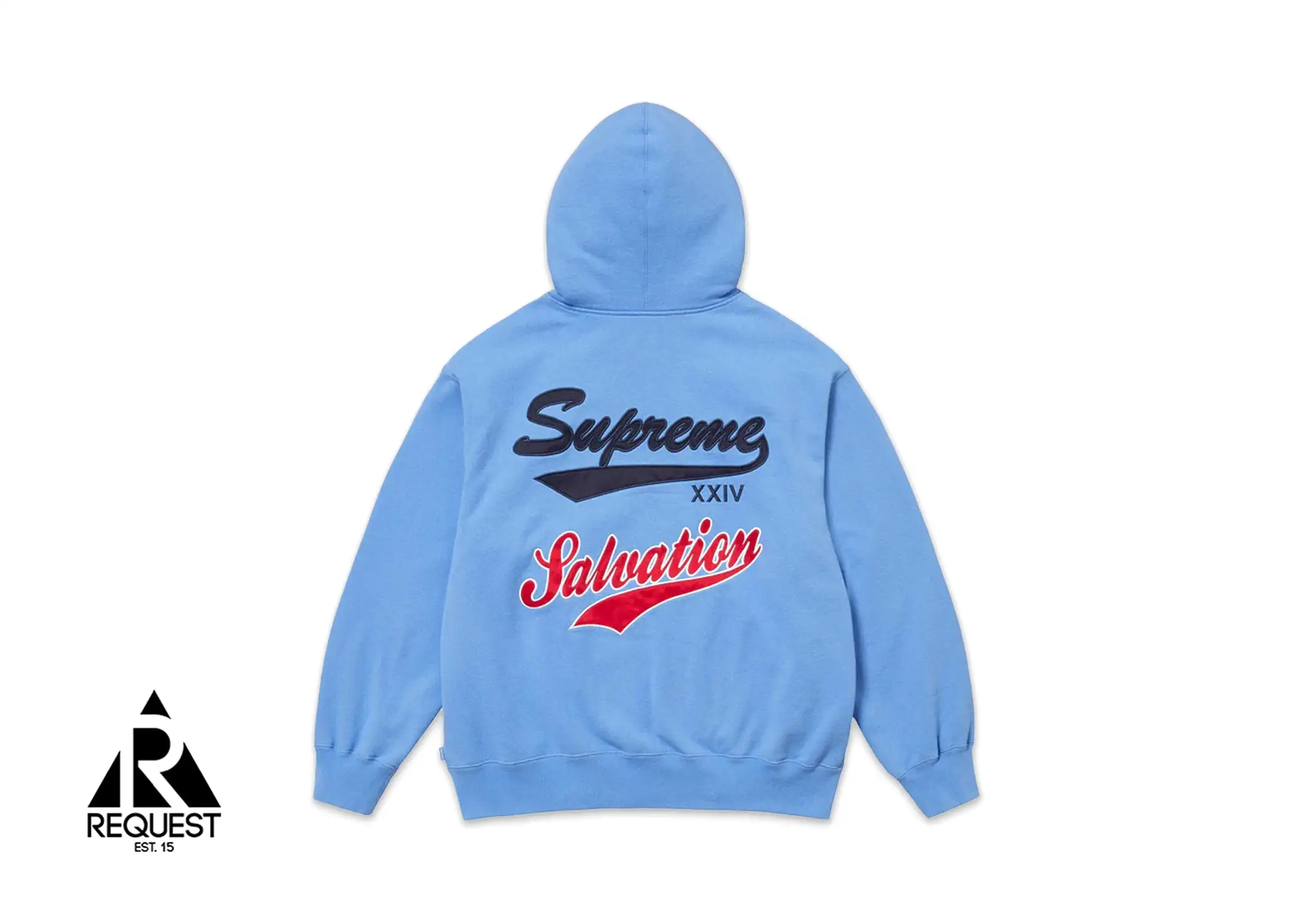 Supreme Salvation Zip Up Hooded Sweatshirt “Light Blue”