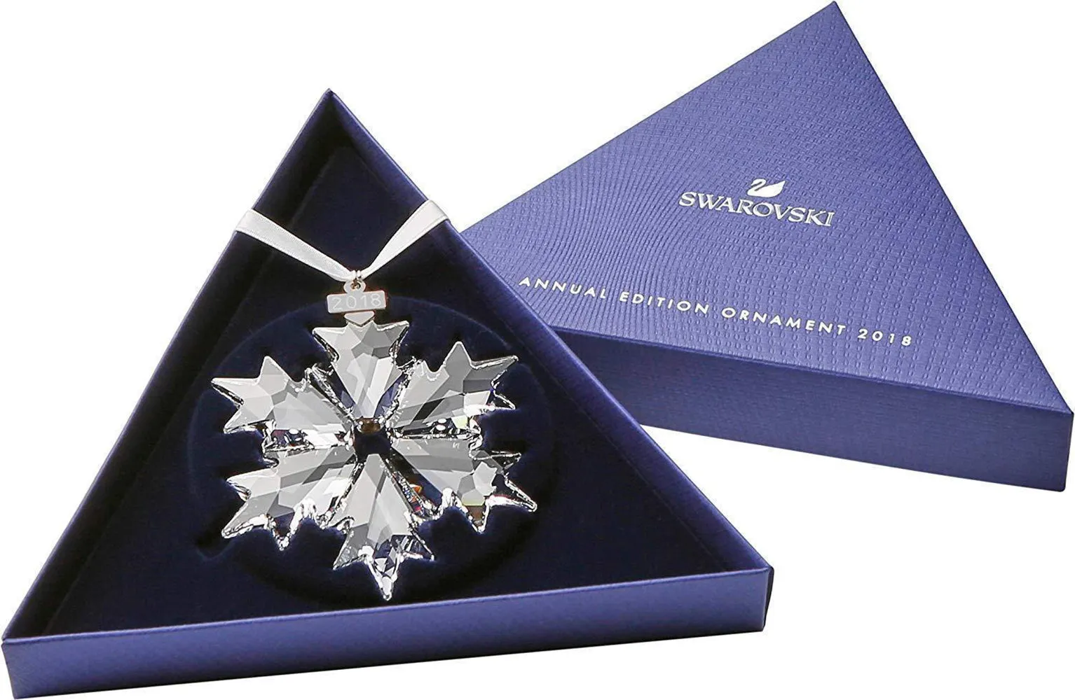 Swarovski Clear Crystal Christmas Ornament 2018 Christmas Snowflake -5301575