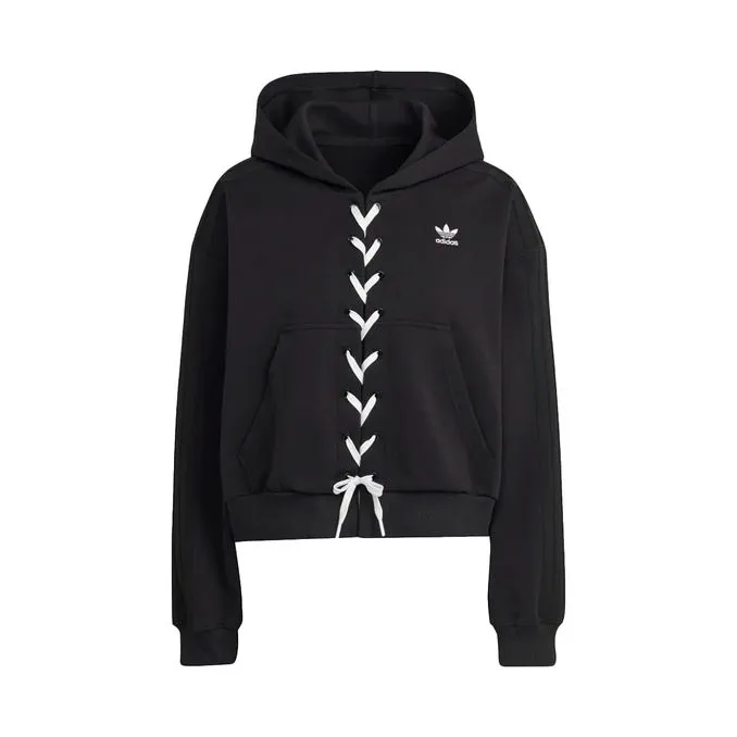 SWEATSHIRT WITH LACES Woman Black 