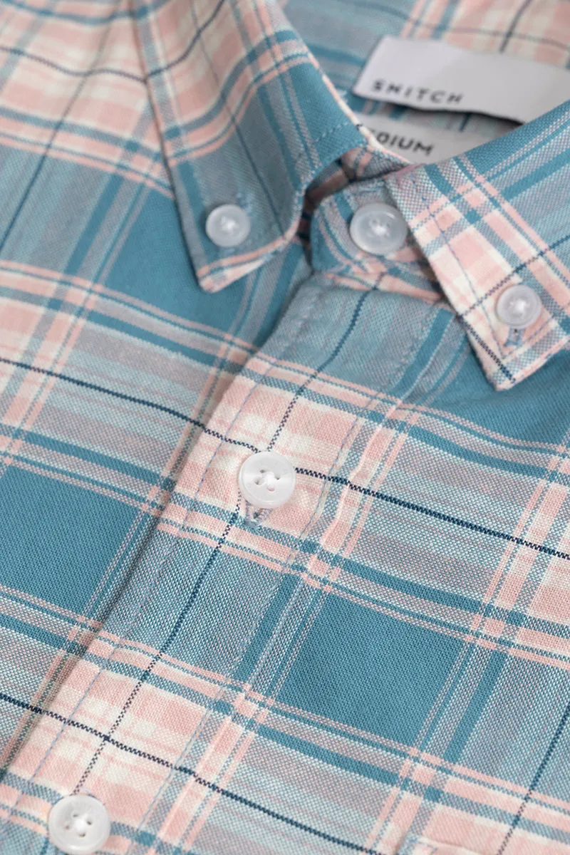 Tartan Square Blue Checks Shirt