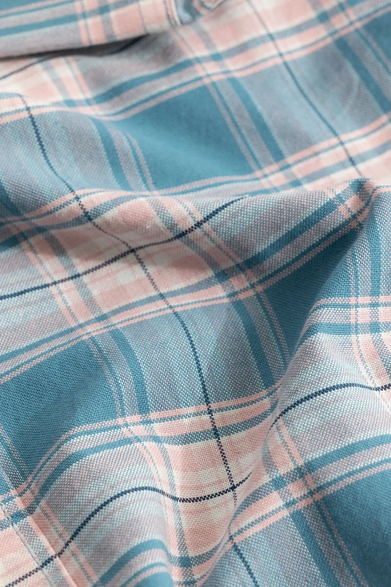 Tartan Square Blue Checks Shirt