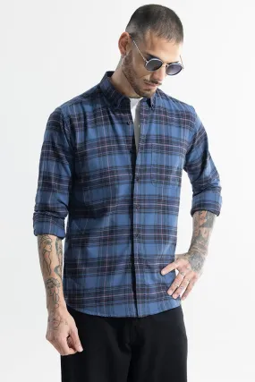 Tartan Twist Blue Checks Shirt